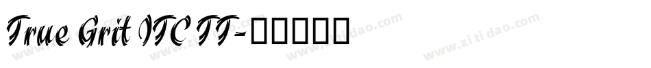 True Grit ITC TT字体转换